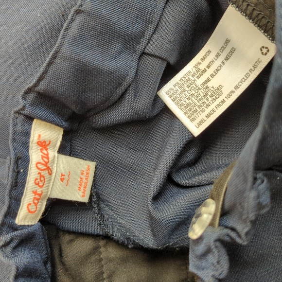 LIKE NEW Cat & Jack Toddler Boy's Navy Two Piece Black & Pants Suit Set Size 4T - Picture 16 of 16